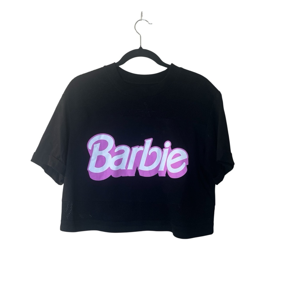 Barbie Black Tee with Mesh Sz M